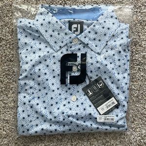 NWT! Men’s Footjoy daisy golf polo size L